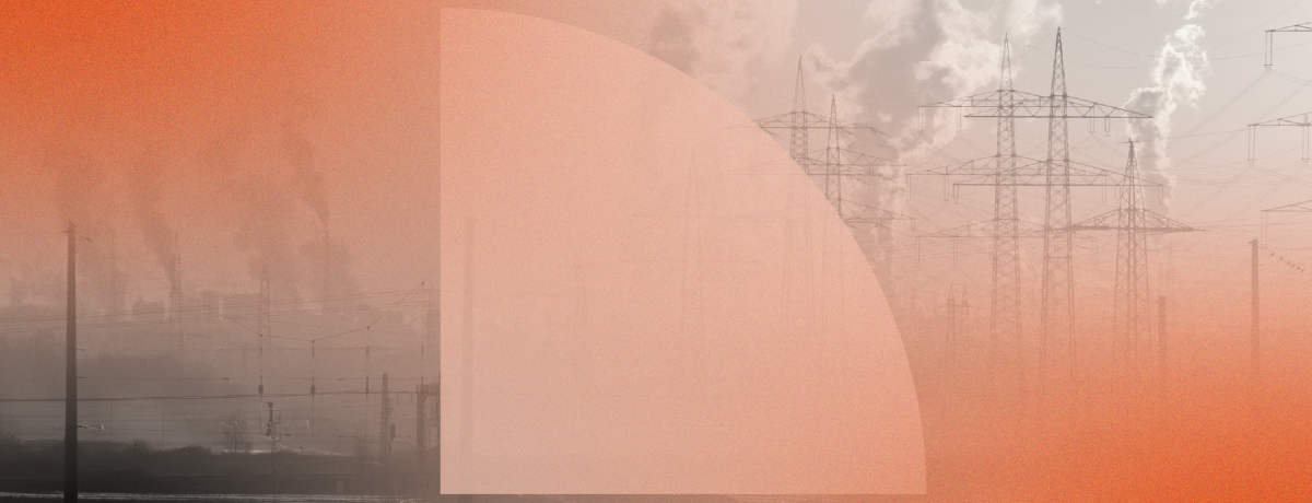 An image showing pollution and our blog icon