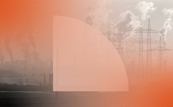 An image showing pollution and our blog icon