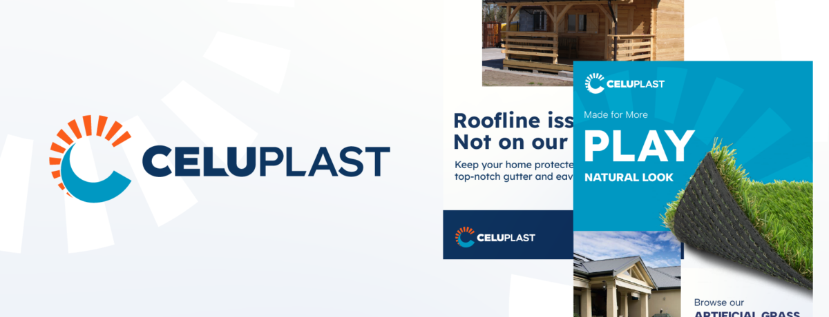 Celuplast new logo with covers from brand a product books.
